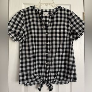 J.Crew Factory Gingham Top